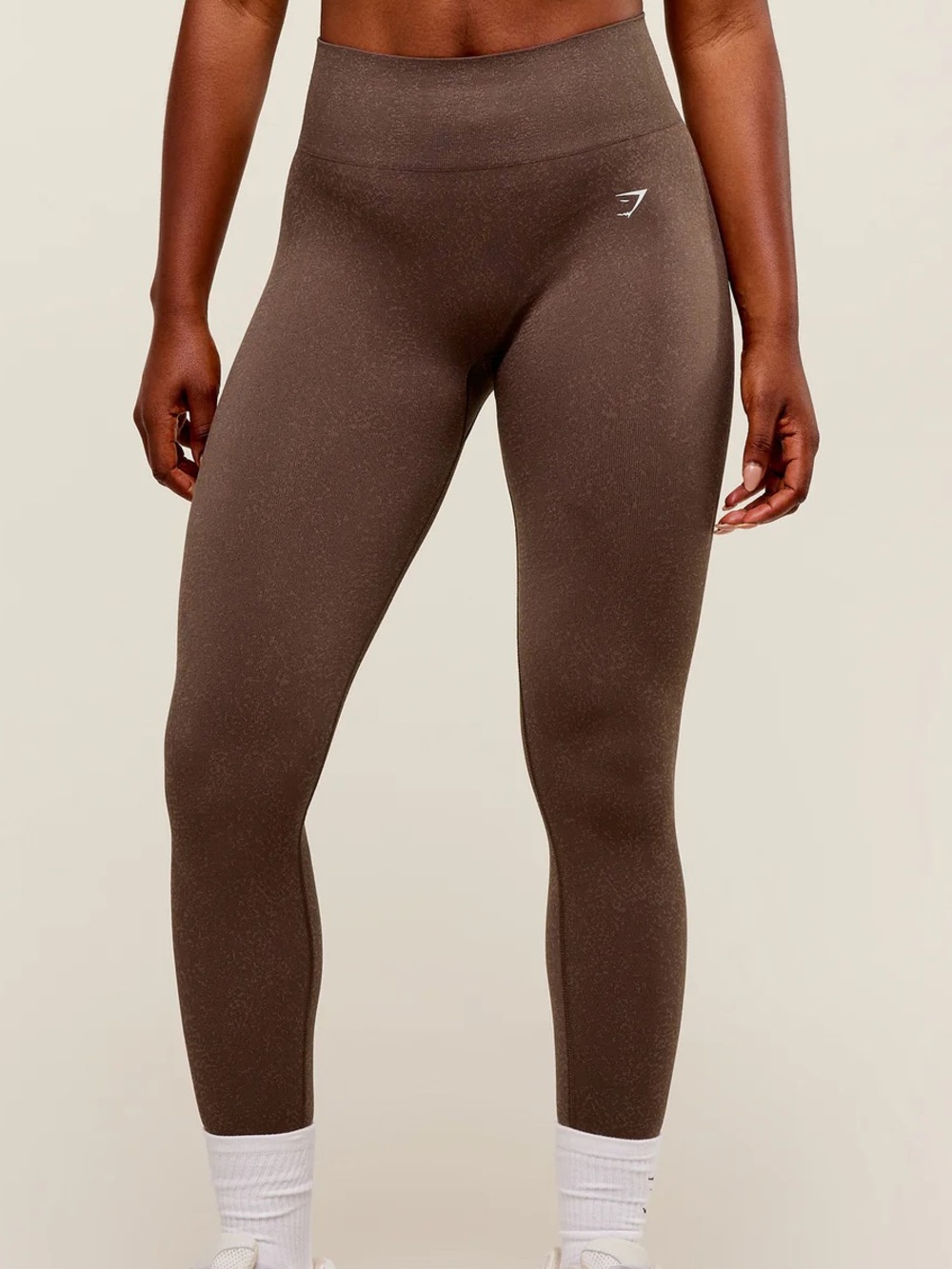 Gymshark Adapt Fleck Seamless Leggings - Mineral Brown size small